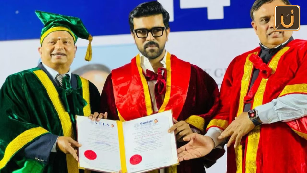 Usthadian Academy / Ram Charan Honored with an Honorary Doctorate in Literature from Vels University